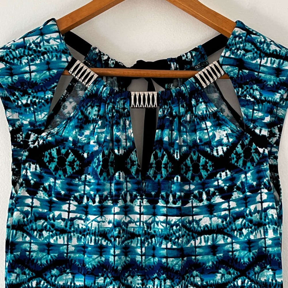 Joseph Ribkoff Blue Bayou Sheath Maxi Dress - Picture 4 of 13